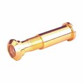 Prime-Line Defender Security Door Viewer, 160 deg Viewing, 1-5/16 to 2-1/8 in Thick Door, Solid Brass, Brass U 9983